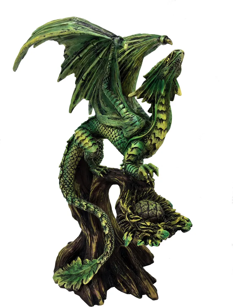 Statuette Dragon de Collection Anne Stokes - Objet Déco Fantaisie Vert