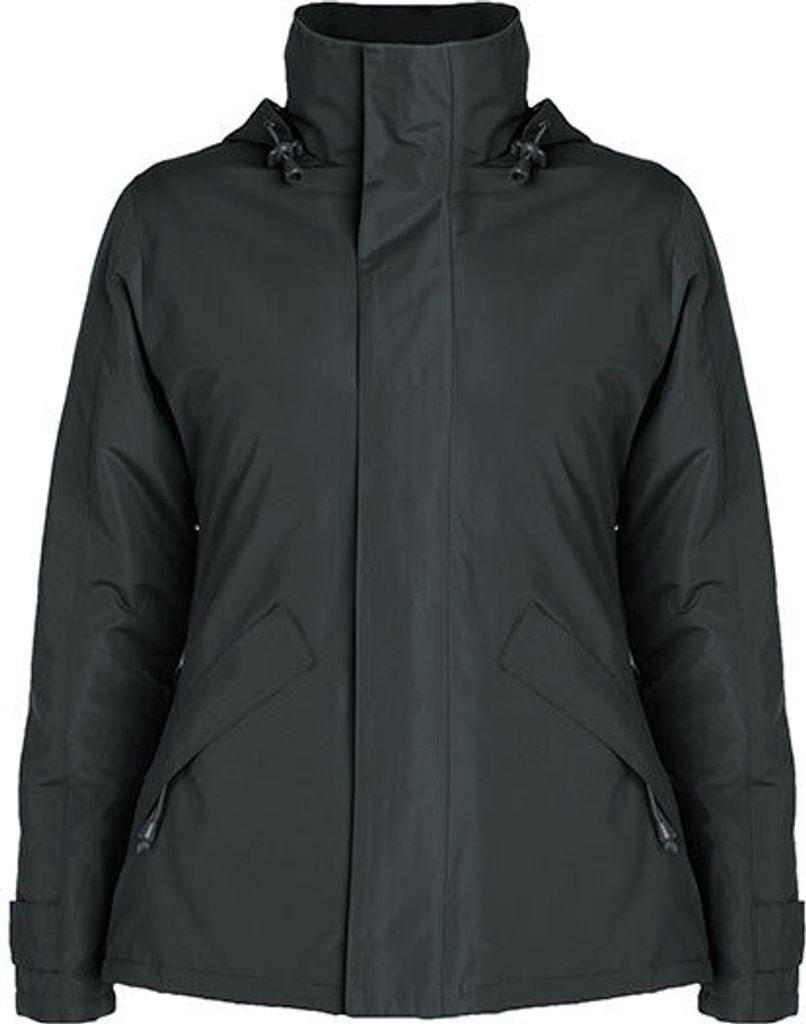 Roly PK5078 | Damen Europa Jacket, Außenseite: 100% Polyester, Wasserdicht - Farbe: Dark Lead 46 - Größe: XL