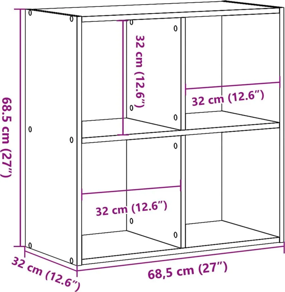 Scaffale Giochi SYFAX™ Libreria Nera 68,5cm | Sicurezza e Ordine - 7