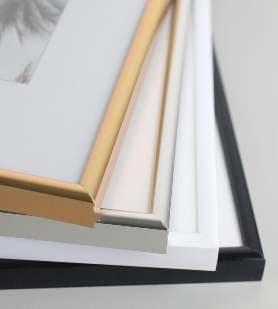 2er 3er 5er Pack Bilderrahmen Kunststoff Lifestyle Foto Rahmen Collage KYOTO - Farbe: 3er Pack Gold | Format: 10x15