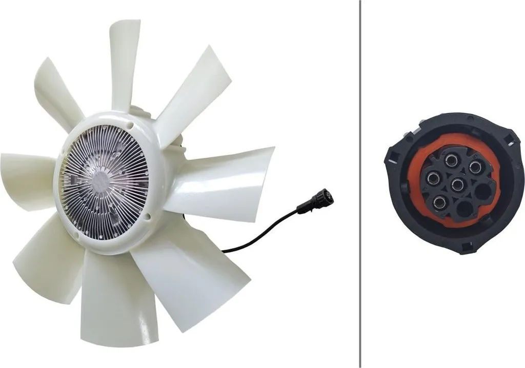 Ventilateur moteur 24V pour refroidissement VOLVO FM 5 broches HELLA IAM