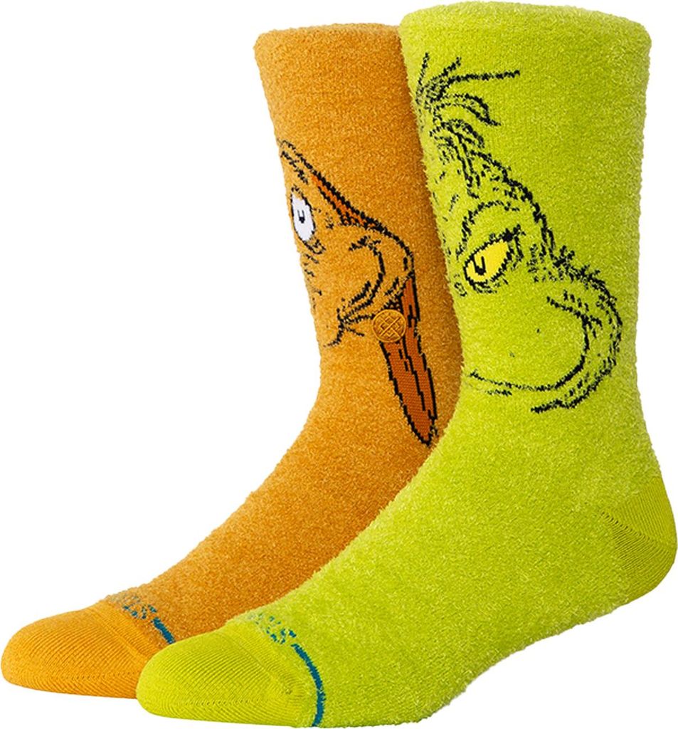 Stance Grinch and Max Crew Socken Grün Orange