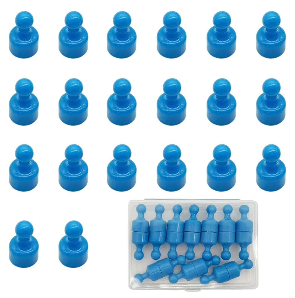 20 Neodym-Magnete, mehrfarbige magnetische Reißzwecken für Whiteboards, Kühlschränke, Magnettafeln, ideal für Zuhause, Büro, Schule, Klassenz...