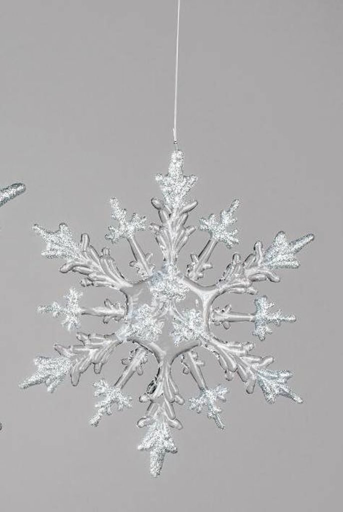 formano Eiskristallhänger Acryl silber, 20 cm Produktbild 