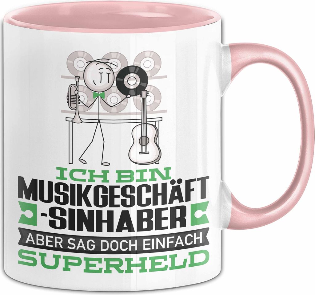 Musikgeschäftsinhaber Geschenk Tasse Ich Bin Produktbild 