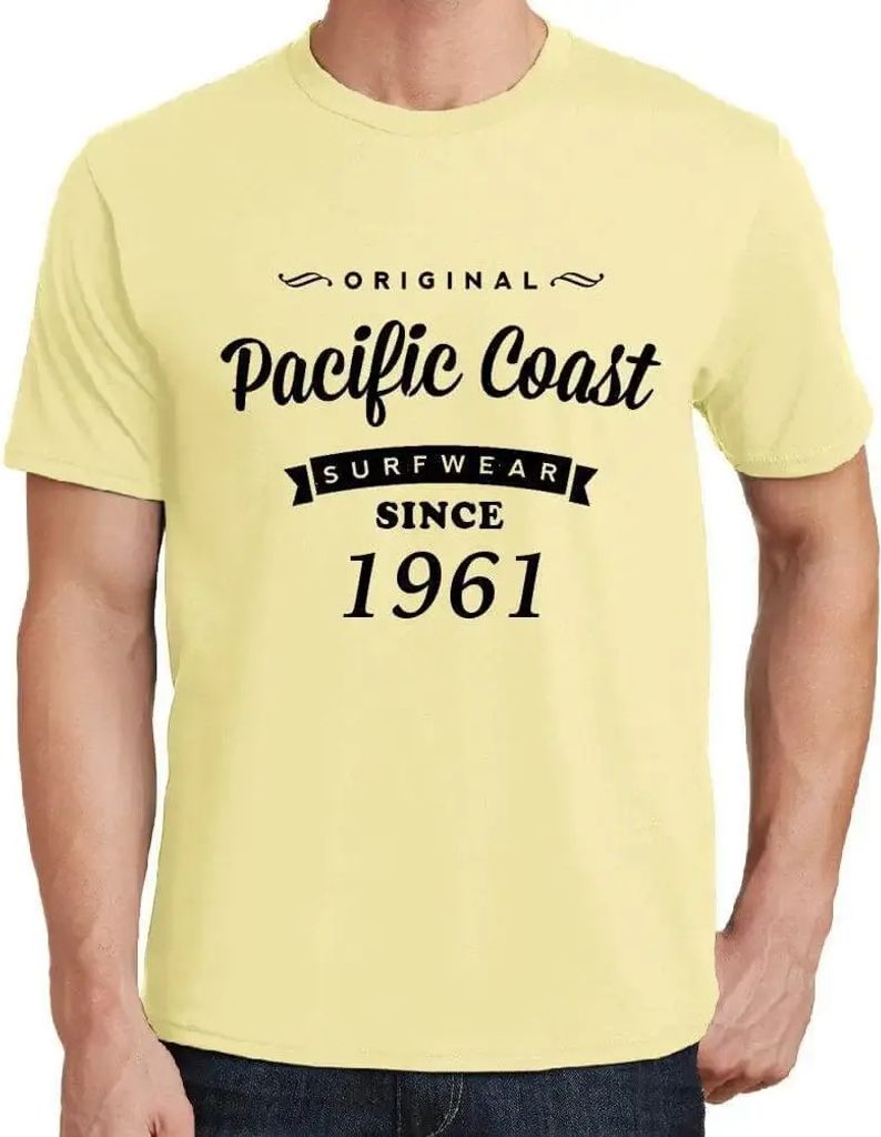 Herren Grafik T-Shirt Original Pazifikküsten-Surfware seit 1961 – Original Pacific Coast Surfware Since 1961 – Geschenk 63. Geburtstag Jahrest...