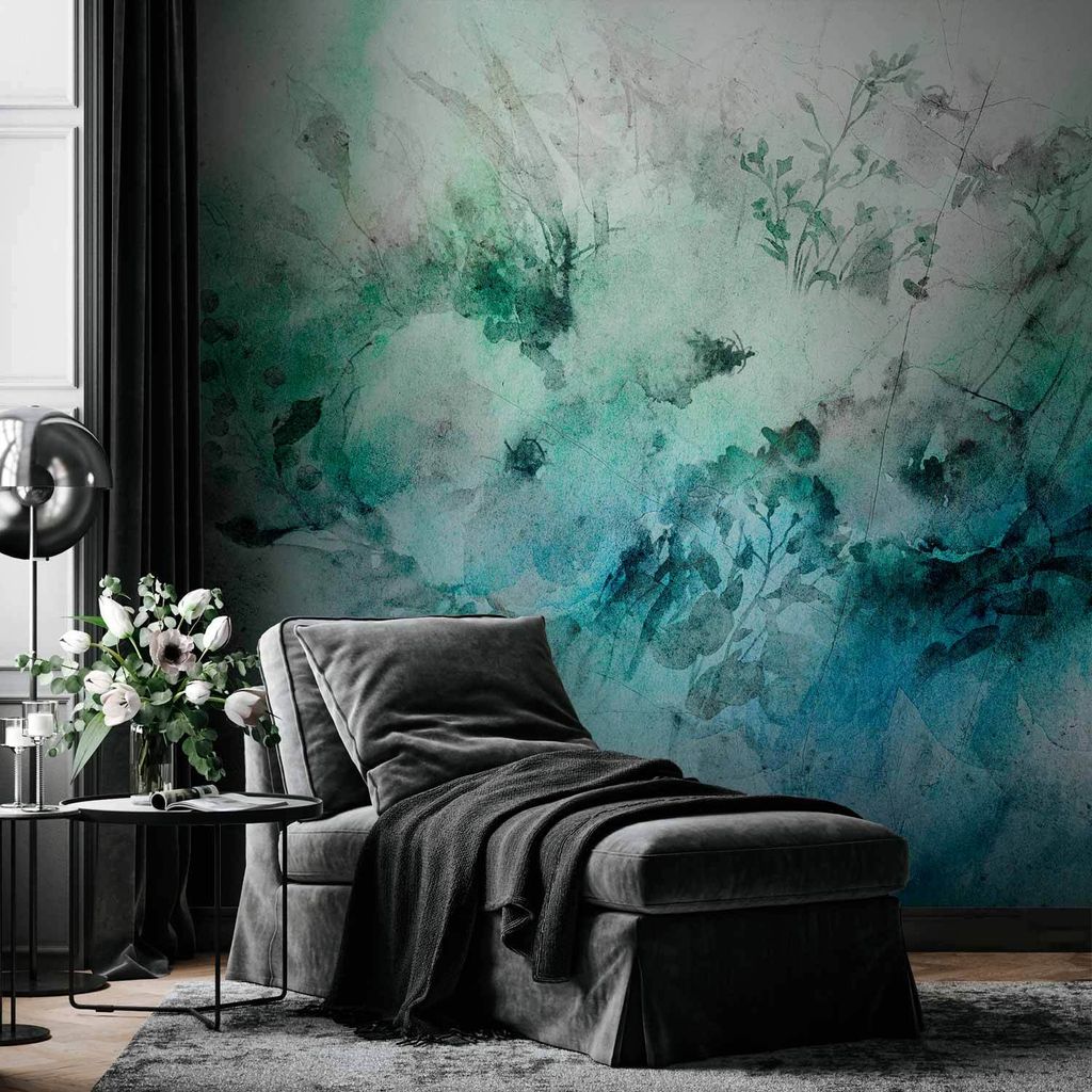 Selbstklebende Folie Fototapete - June Meadow - First Variant 392x280 cm Blätter f-C-0476-a-a