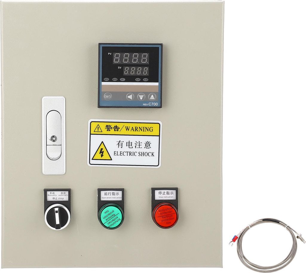 Intelligenter Temperaturregler mit Thermoelement, digitales PID-Thermostatgehäuse, 380 V AC, 3-phasig, 7,5 kW
