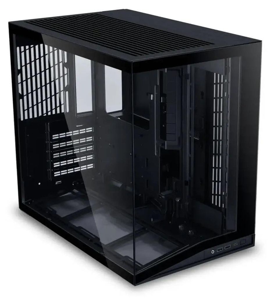 Lian Li 011 Dynamic Mini O11 DYNAMIC MINI V2, Mini Tower, PC, Schwarz, ATX, micro ATX, Mini-ATX, Aluminium, Netz, Gehärtetes Glas, 16 cm
