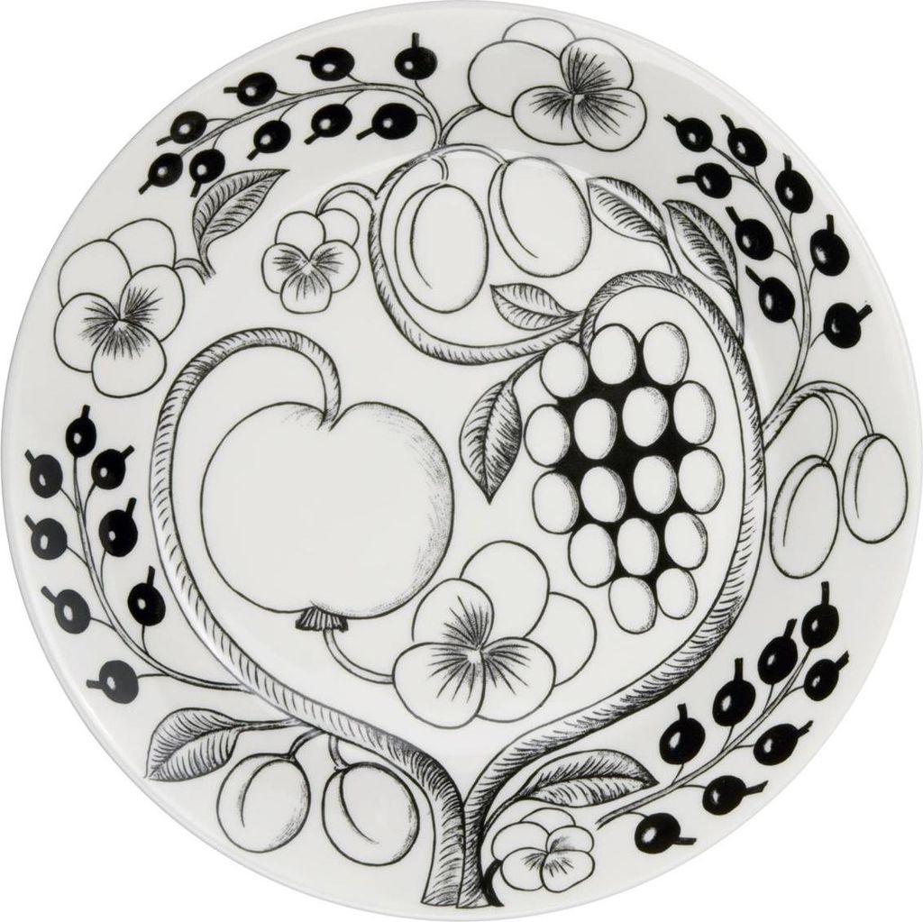 Arabia Paratiisi plate 26cm black 1005398