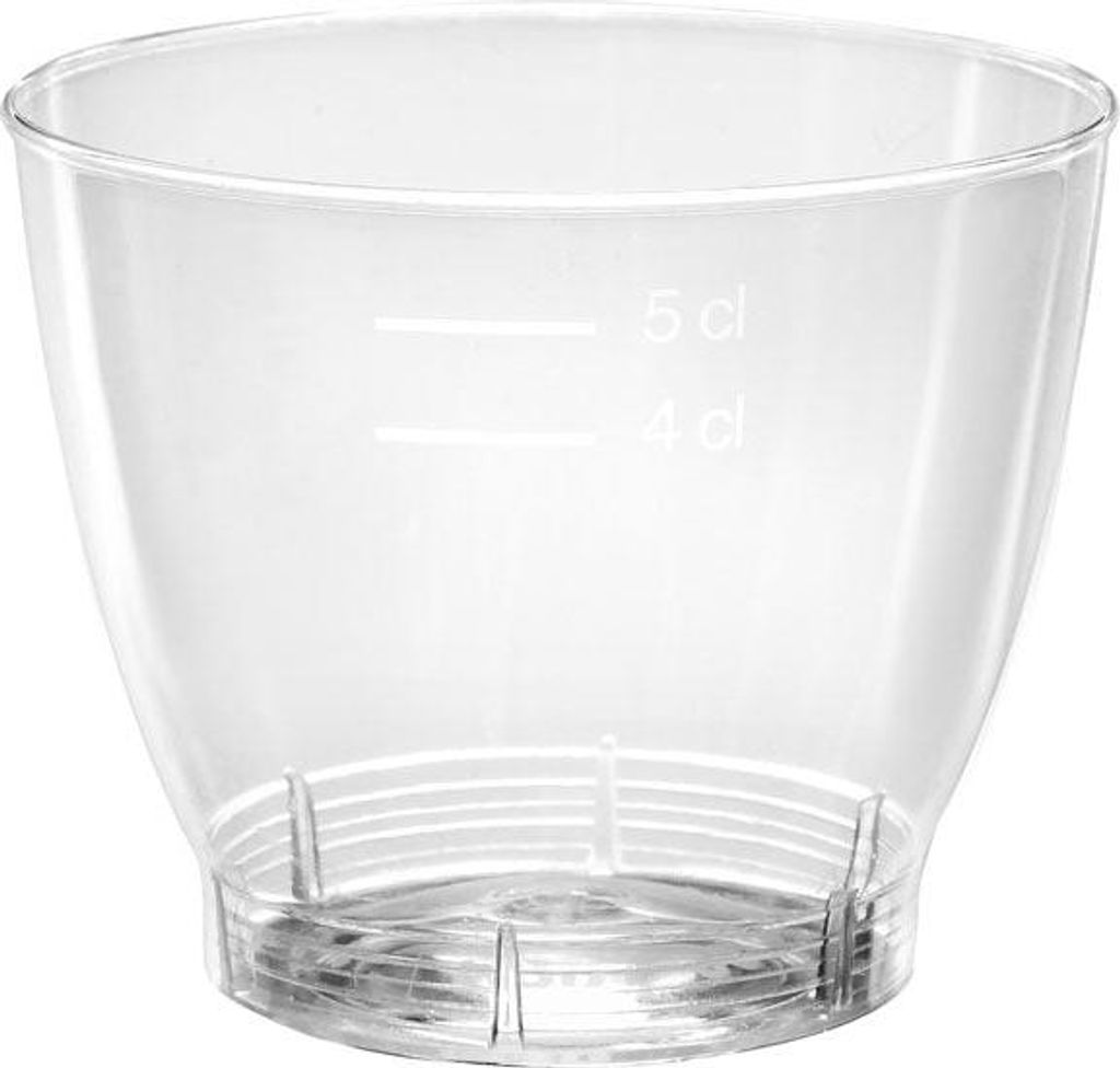 40x Portionsglas Crystallo 65 ml, PLA Transparent PLA | Packung (40 Stück)