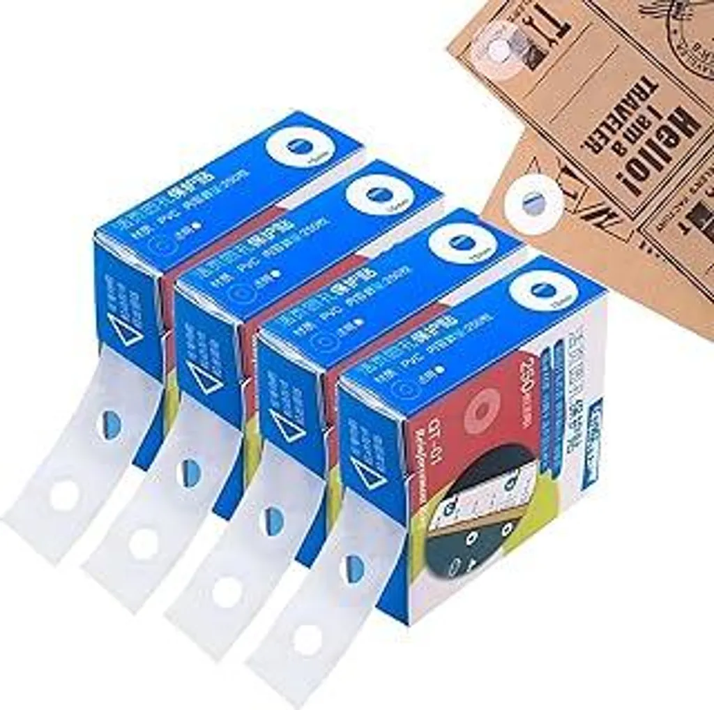 Lotto 1000 Rinforzi Fori Autoadesivi: Protezione Documenti Standard