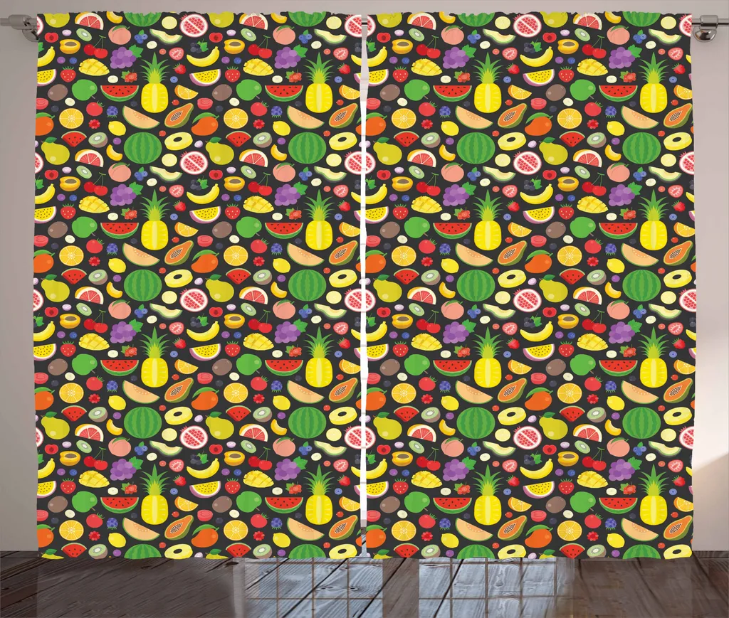 Tenda Soggiorno ABAKUHAUS 280x175 cm - Motivi Fruttati Estate