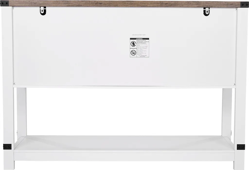 SucceBuy Table basse à 4 niveaux avec portes coulissantes pour salon