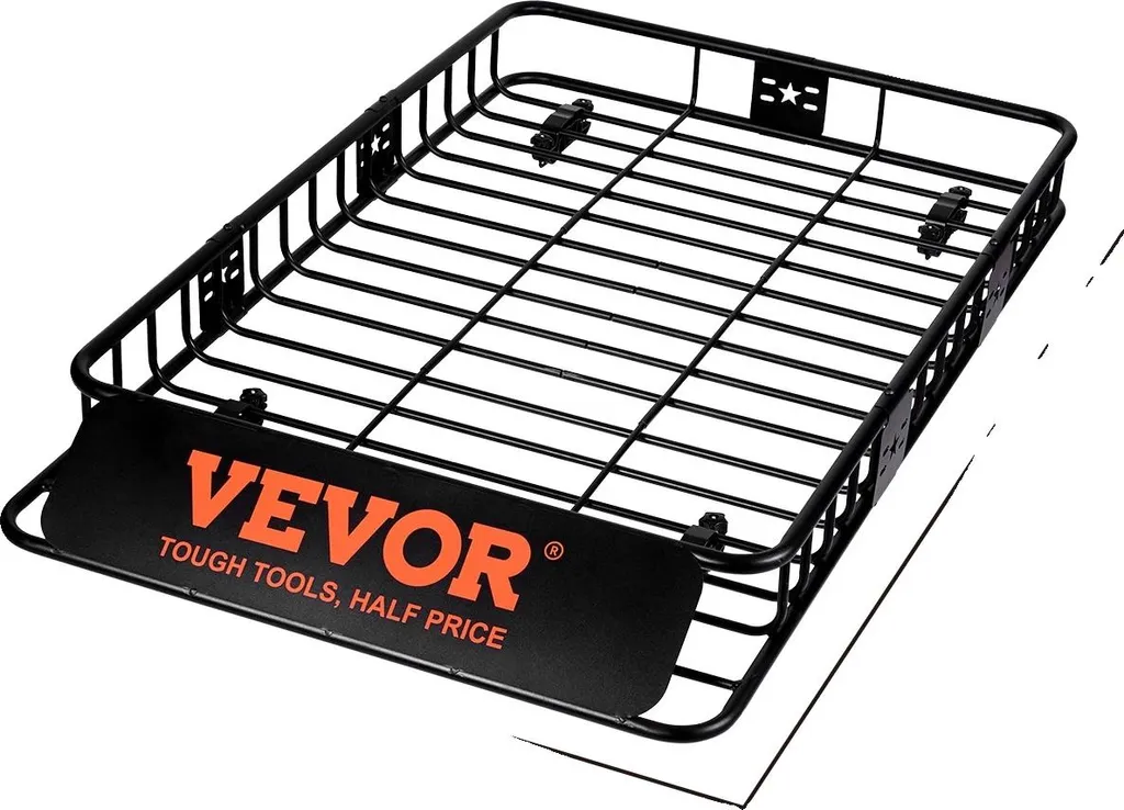 Galerie de toit en acier 64 pouces 90 kg pour transport de bagages lourds
