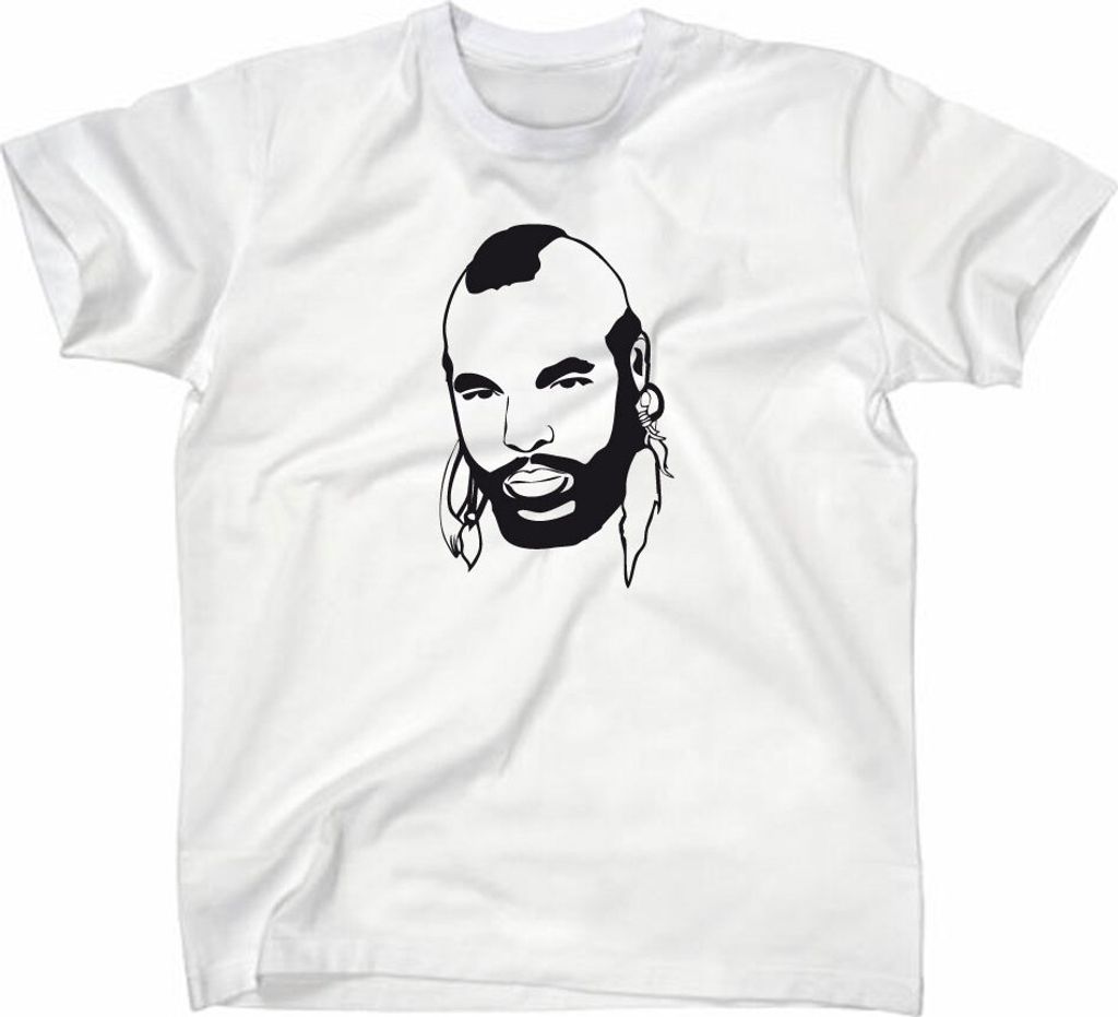 Styletex23 T-Shirt Mr. T Clubber Lang BA Baracus, A-Team, weiss, L