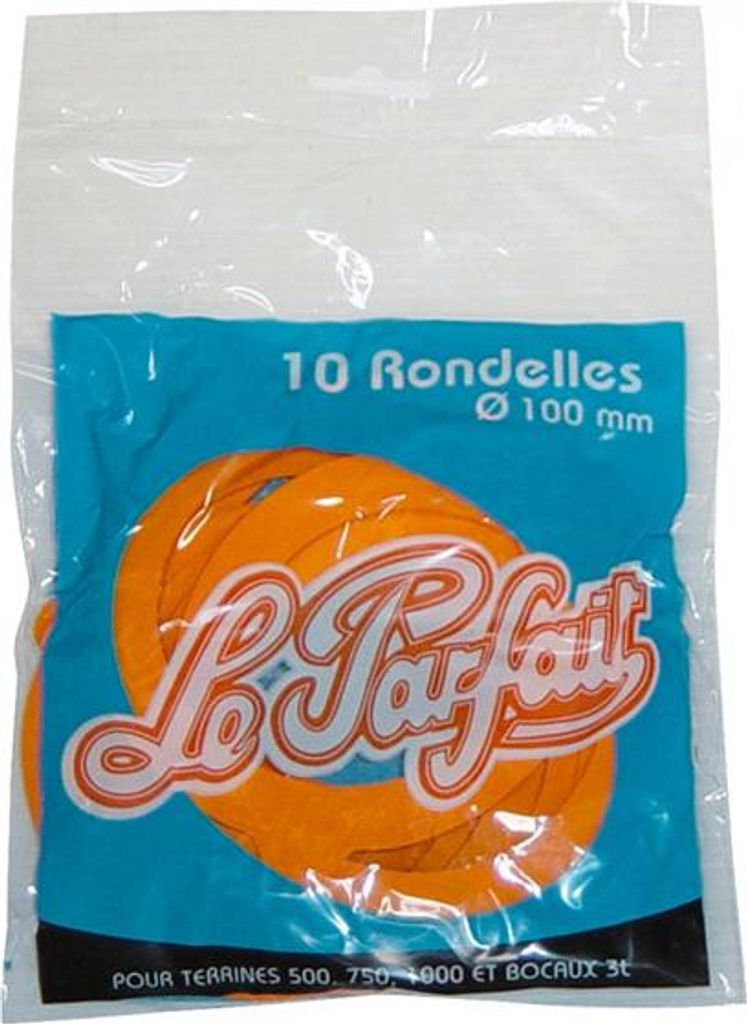 Set mit 10 gummischeiben für 10-cm-gläser Le parfait 612104