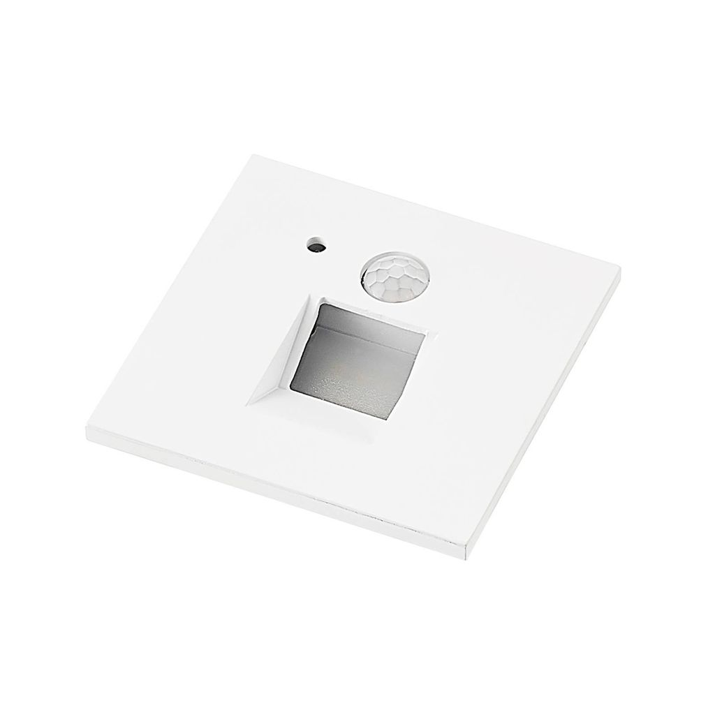 Arcchio LED-Einbaulampe Neru, 7 cm, weiß, eckig, Sensor