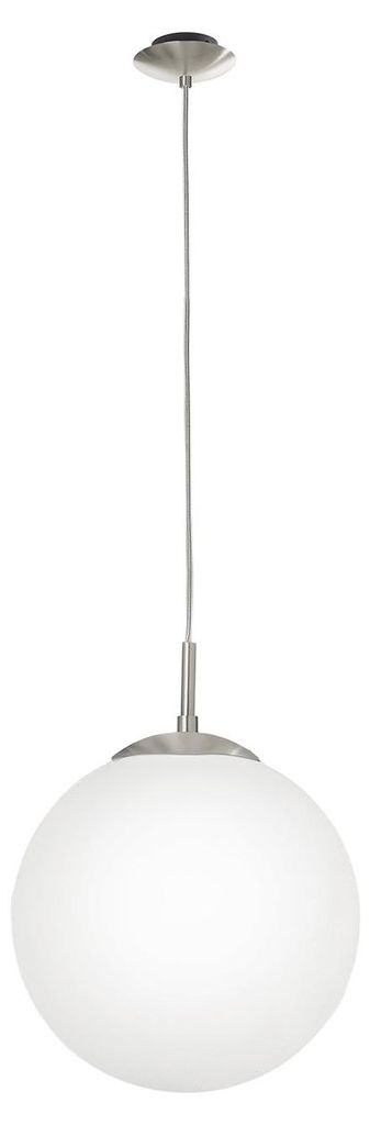 Lampadario A Sospensione Minimal Rondo Acciaio Nichel Opaco Immagine del prodotto 