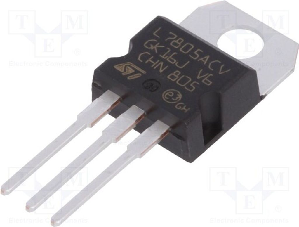 3x IC: Spannungsstabilisator 1,5A 5V Linie,geregelt(nein) L7805ACV Ungeregelte S