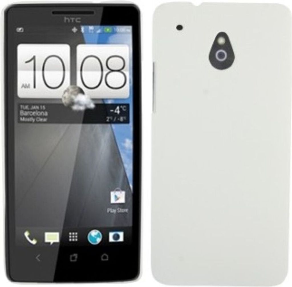 Schutzhülle Hardcase Hülle für Handy HTC One mini M4 Weiß