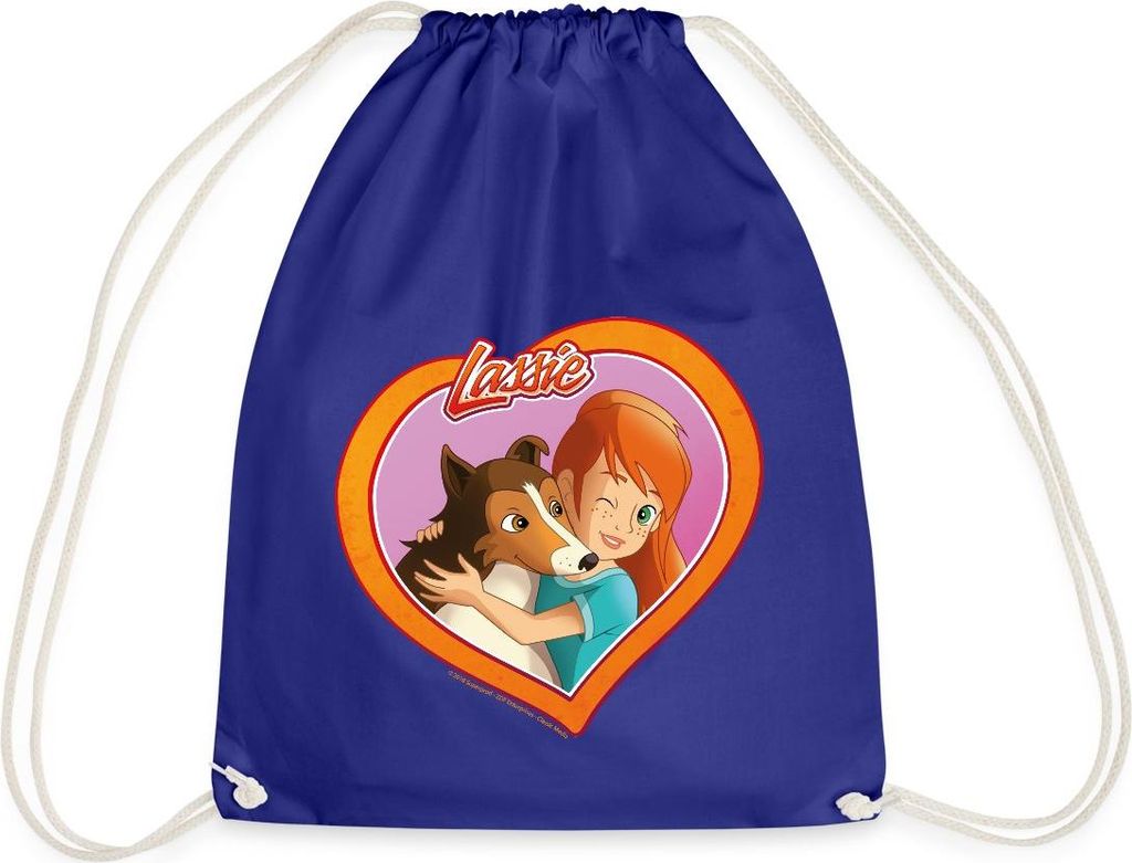 Spreadshirt Lassie Ein Herz Und Eine Seele Turnbeutel, One size, Königsblau