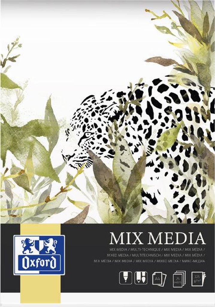 Oxford Art Mixed Media Block "Mix Media" DIN A4 225 g/qm 25 Blatt