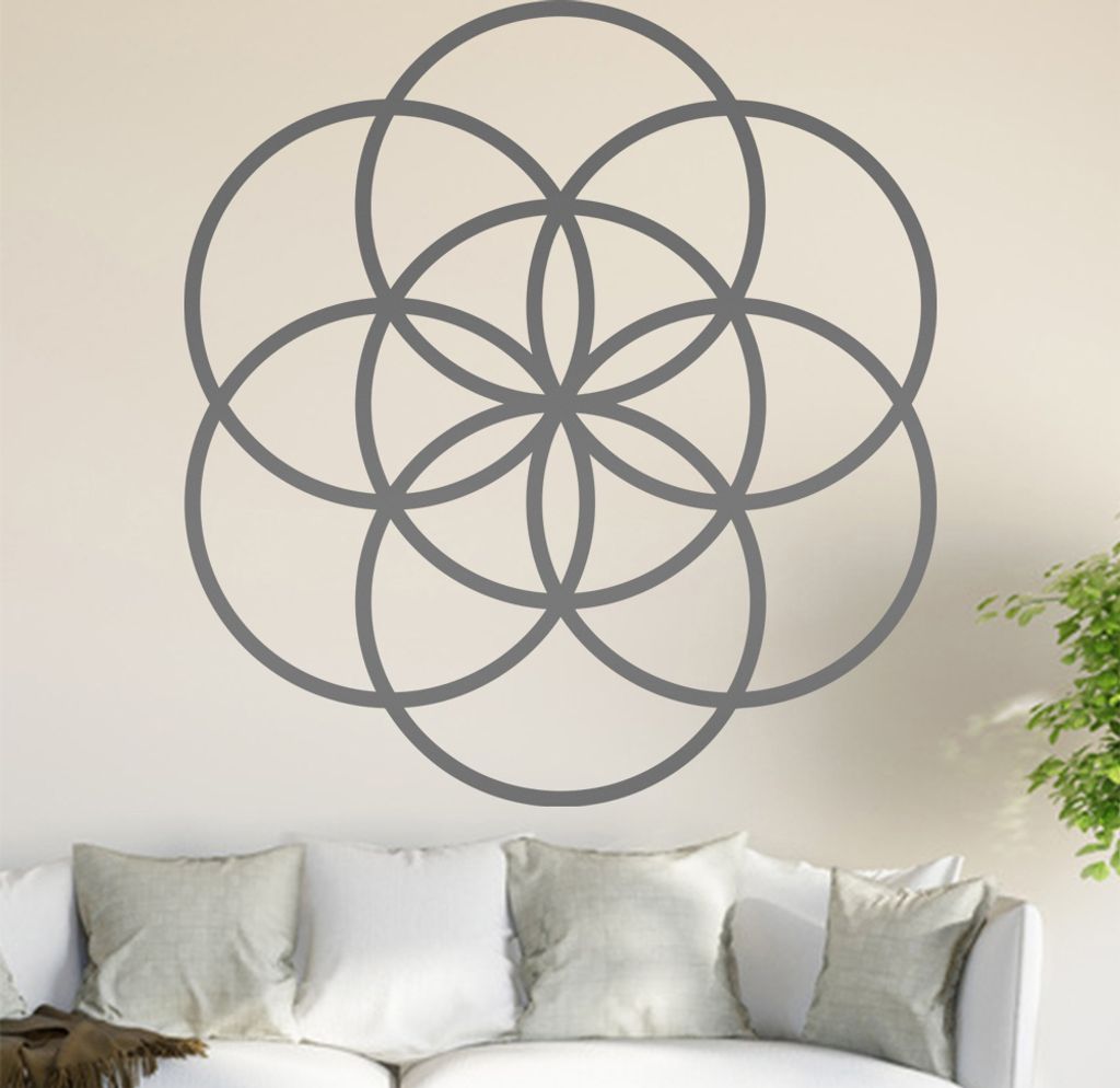 Samen des Lebens Wandtattoo in 6 Größen - Wandaufkleber Wall Sticker - Dekoration, Küche, Wohnzimmer, Schlafzimmer, Badezimmer