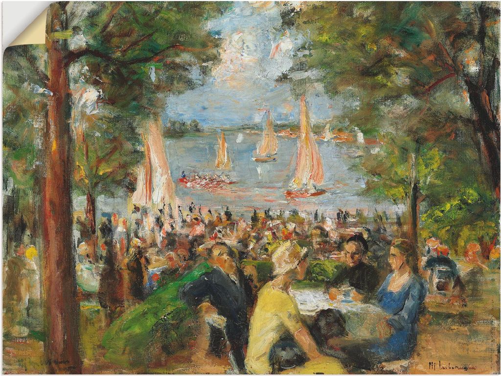 ARTland Wandbild, selbstklebend Gartenlokal an der Havel. 1934 Größe: 120x90 cm
