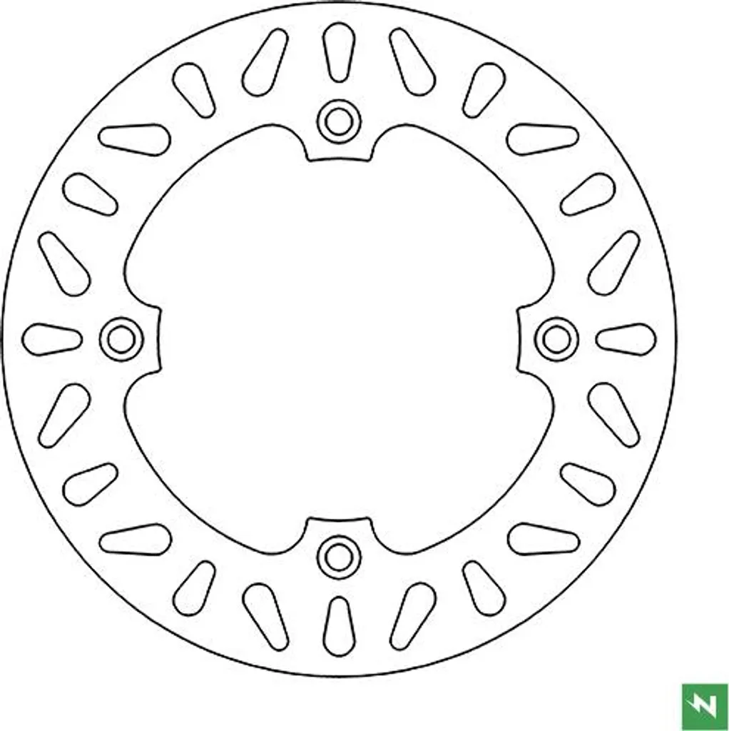 Disque de frein 220mm rigide 4mm haute résistance thermique - DF5037A