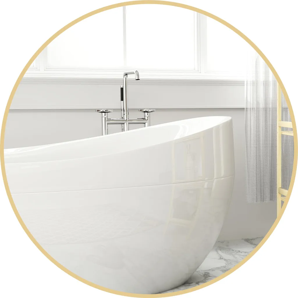 Miroir rond doré 70 cm cadre métal robuste pour agrandir l'espace