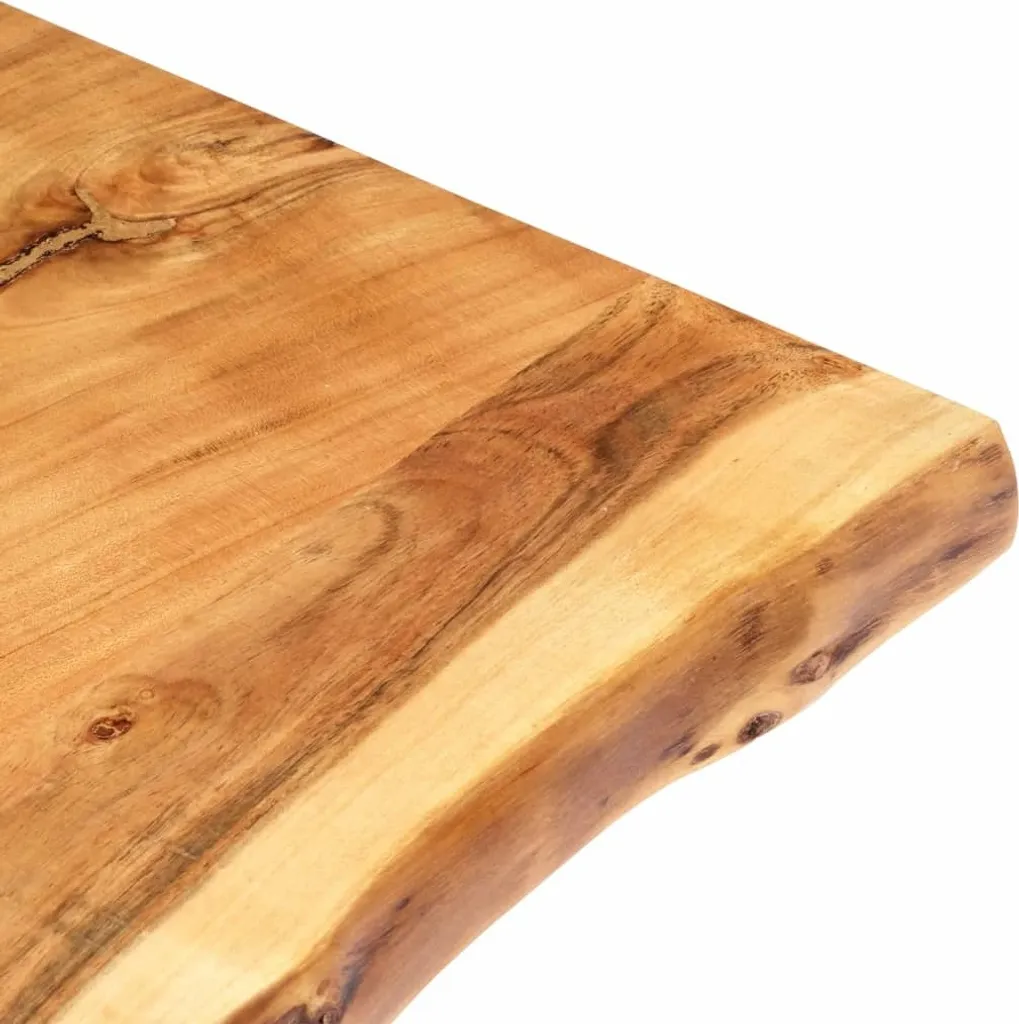 Plateau de lavabo bois acacia massif durable et résistant 58x52x2,5 cm - 10
