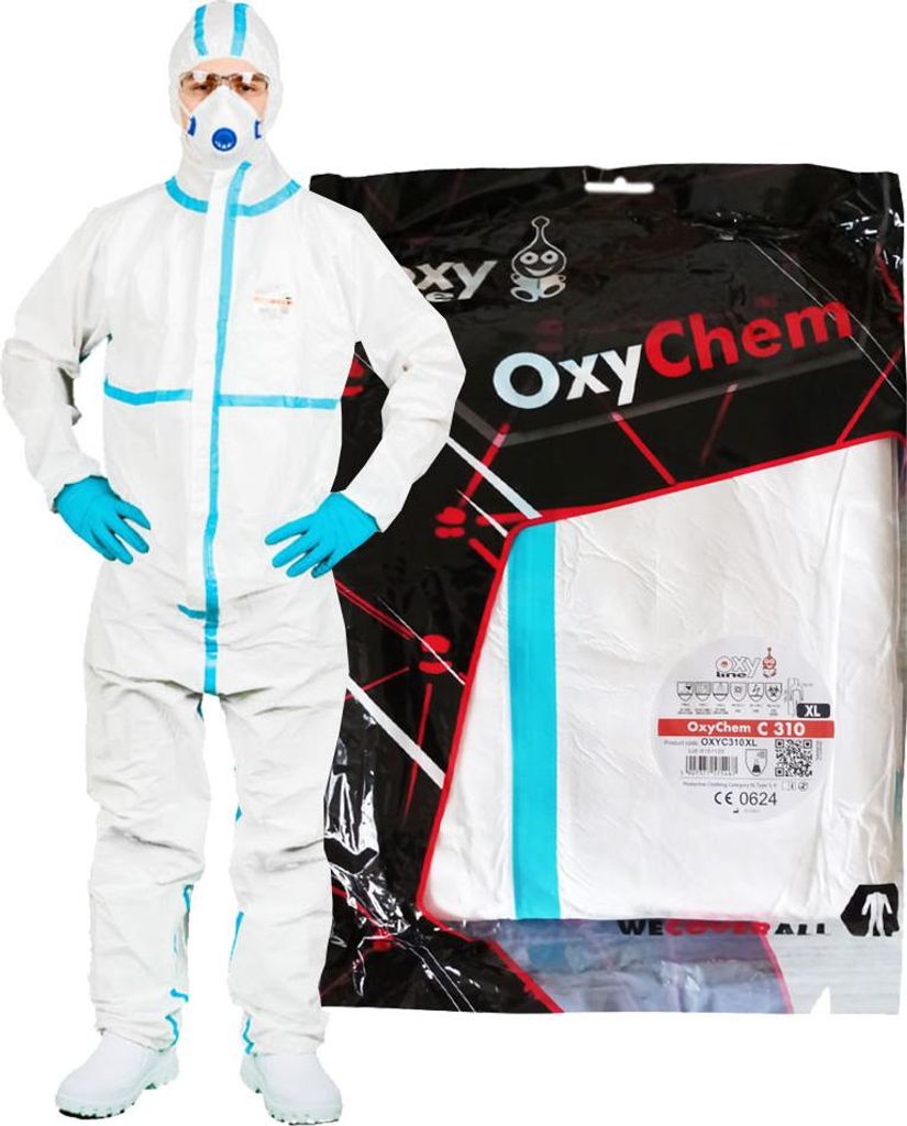 XL OxyChem C310 Chemikalienschutzanzug Typ 4 5 6
