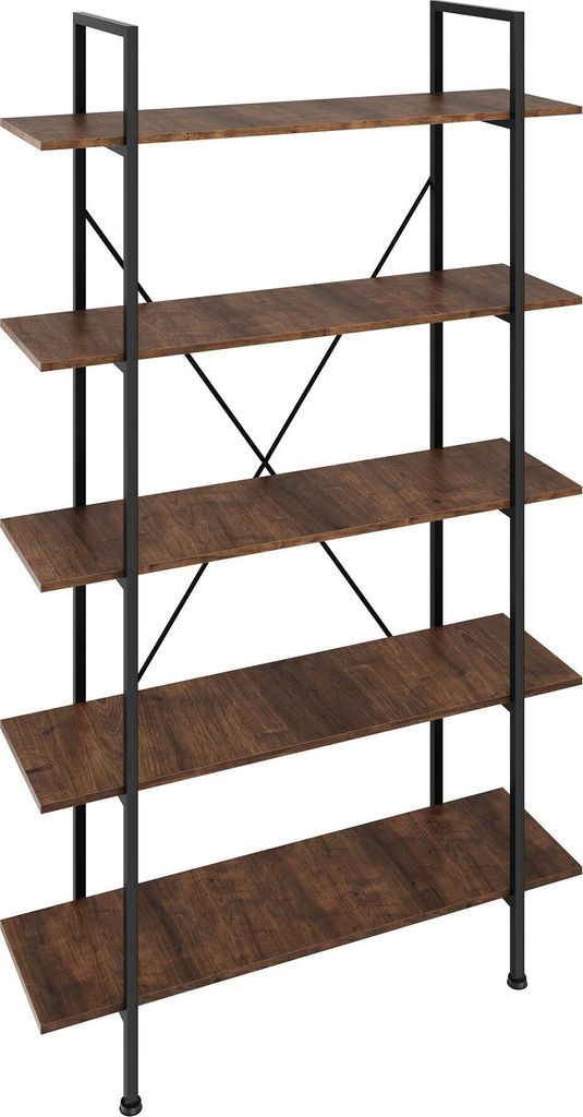 Etagère bibliothèque GLASGOW style industriel 106 x 34,5 x Image du produit 