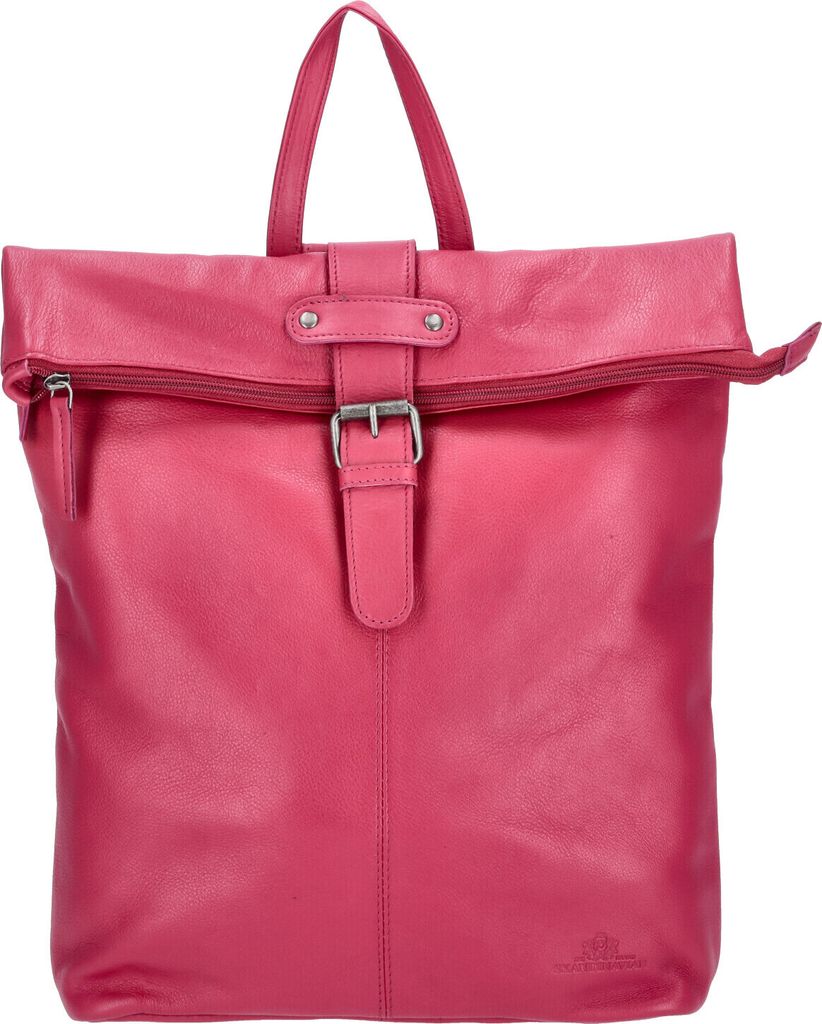 The Skandinavian Brand Damen Leder Rucksack fuchsia : pink-82 Farbsortierung: pink-82