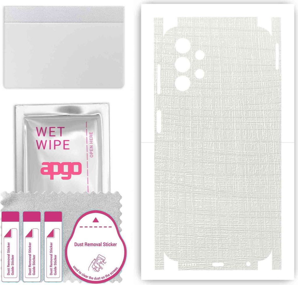 apgo Rückseite + Seiten Schutzfolie, Skin, kompatibel mit Samsung Galaxy A13, Hinten Displayschutzfolie aus Vinylfolie, kratzfest, einfache Montag...