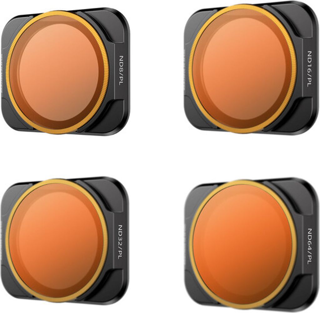 4 Satz Objektivfilter für DJI Mavic AIR 2S-Zubehör, ND8 / PL + ND16 / PL + ND32 / PL + ND64 / PL
