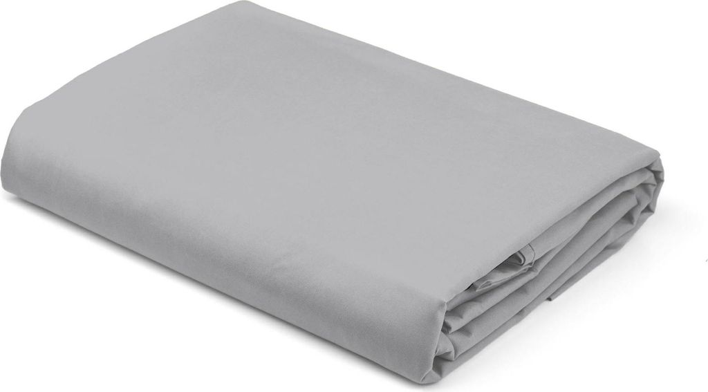 Satin Spannbettlaken 220x200 Hellgrau Produktbild 