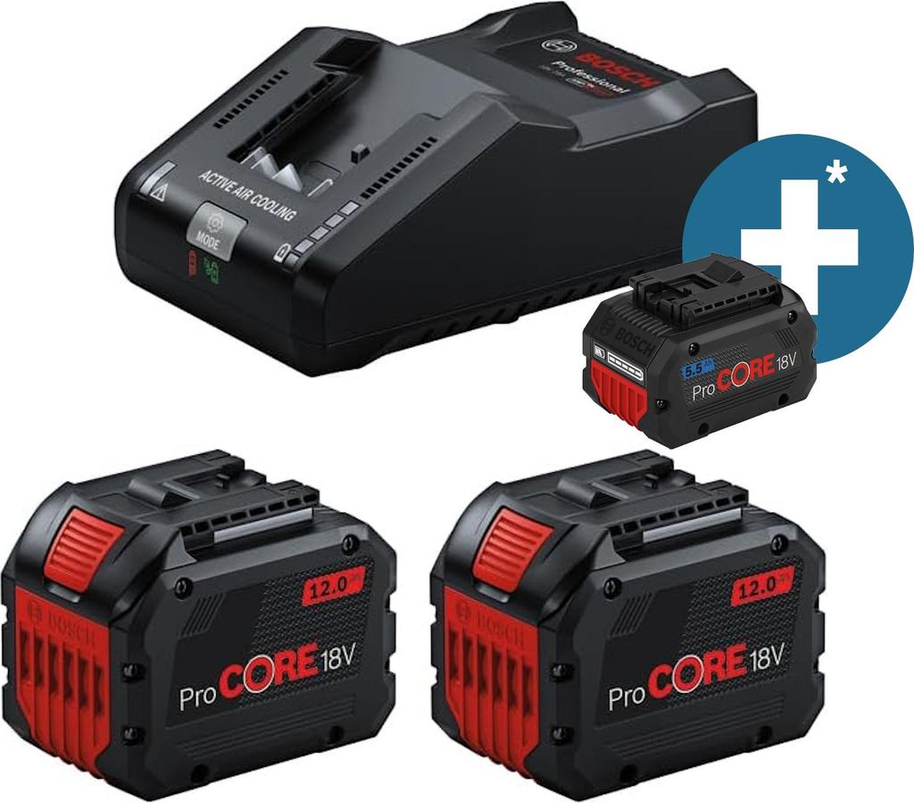 Bosch Akku Starter Basis Set 2 x Akku ProCORE 18 Volt 12.0 Produktbild 