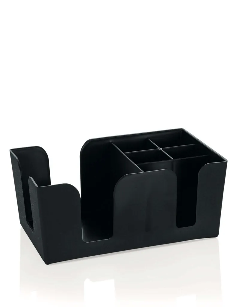 Porta Tovaglioli e Cannucce Bar Caddy | Nero Resistente per Pub