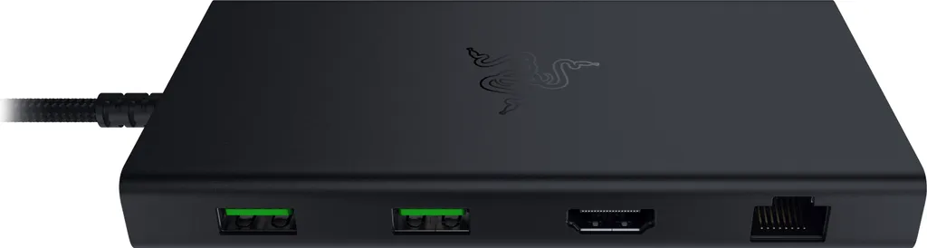 Razer Dock USB C 11 in 1 Nero | Adattatore Multiplo per Gaming e Lavoro