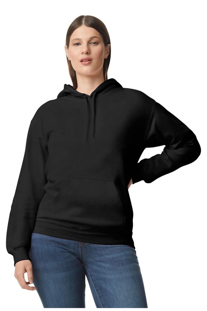 Gildan - "Softstyle" Kapuzenpullover Mittelschwer für Herren/Damen Uni LT621 (S) (Schwarz)