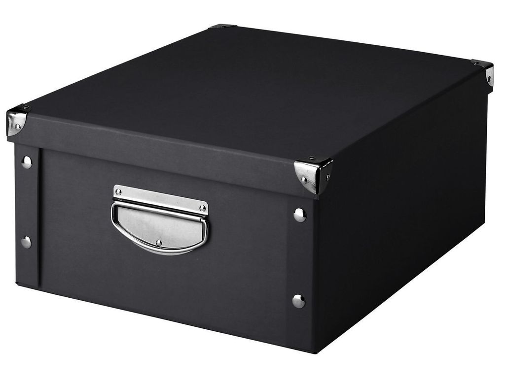 Boîte de rangement, 40x33x17 cm, noir, ZELLER Image du produit 