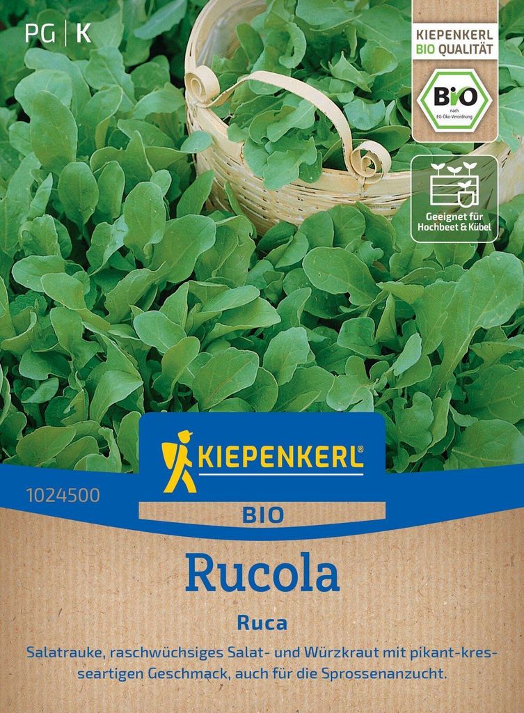 Kiepenkerl Rucolasamen Ruca Eruca sativa Salatrauke 15-20 lfd. Meter