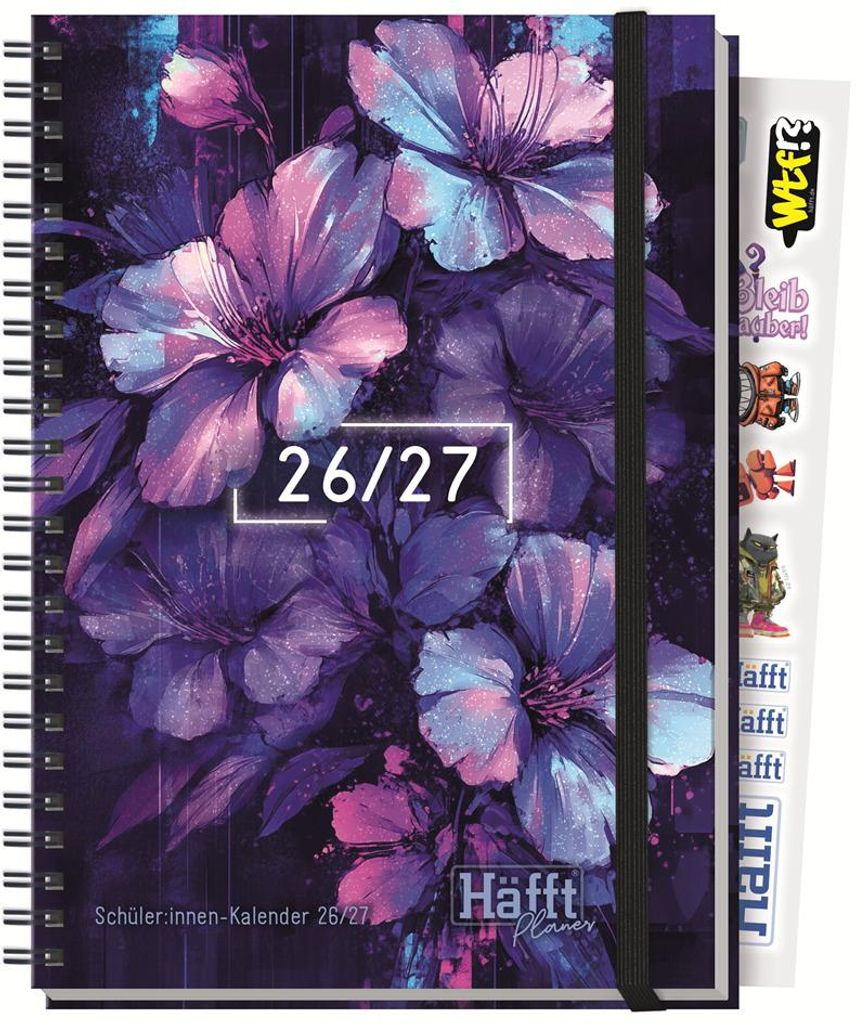 Agenda scolastica Häfft Premium 26/27 Dark Bloom, formato Immagine del prodotto 