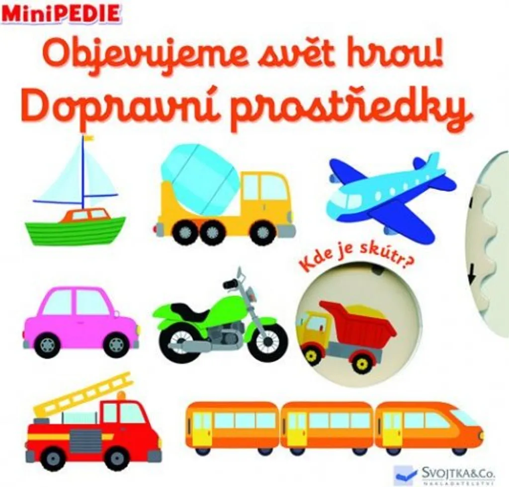 Livre éducatif interactif MiniPEDIE Véhicules avec mécanismes ludiques