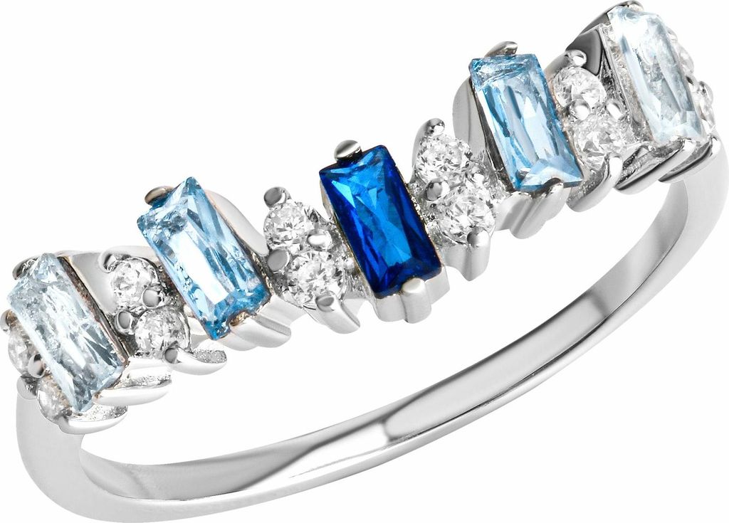 Zeeme Gemstones Ring 925/- Sterling Silber weiß 056 (17,8) Zirkonia weiß 358271548