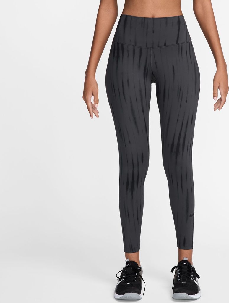 Nike W Nk Df One Hr 7/8 Tight Aop1 Anthracite/White Produktbild 