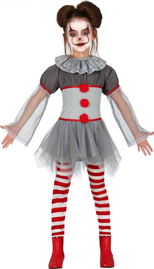 Generique - Psychopath Clown Kostüm Legging Mädchen - 10-12 Jahre (142-148 cm) GUIRCA