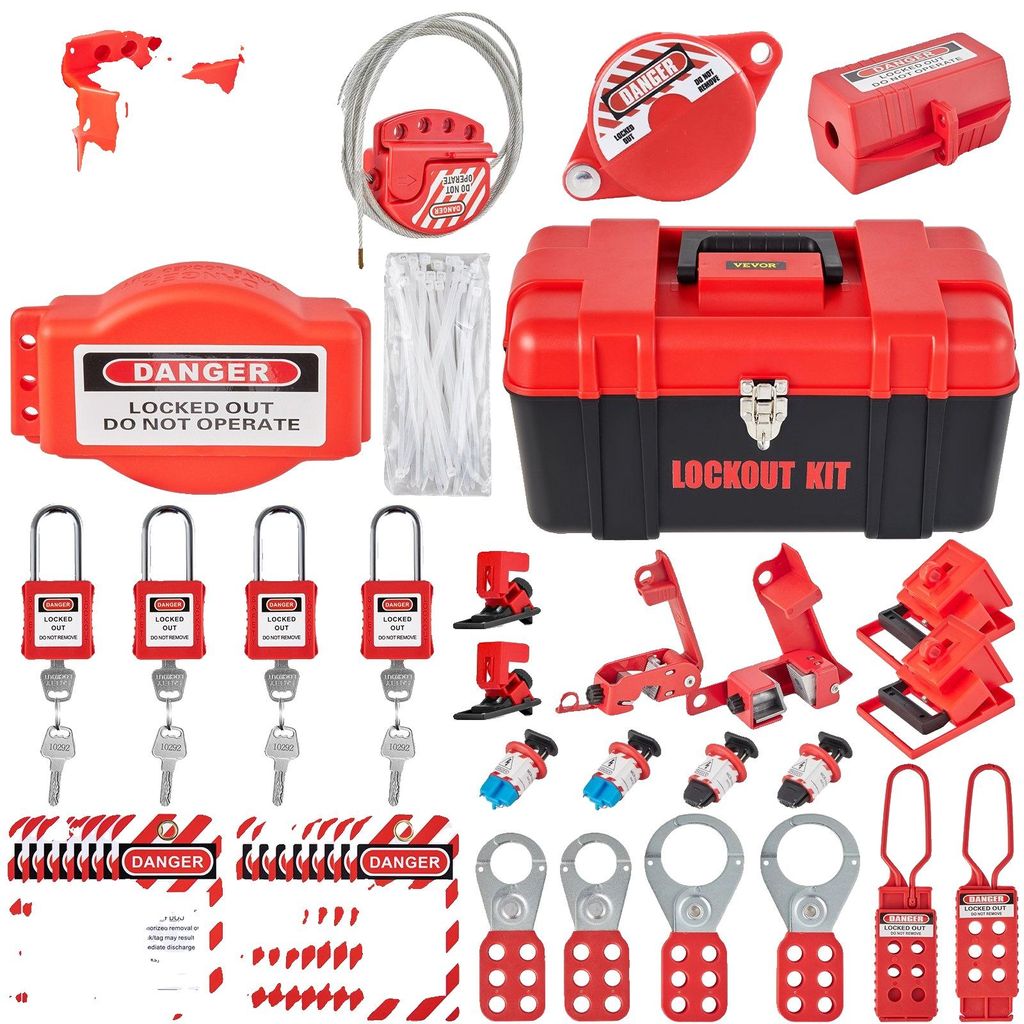 VEVOR kit di lockout tagout da 42 pezzi, kit di lockout di Immagine del prodotto 